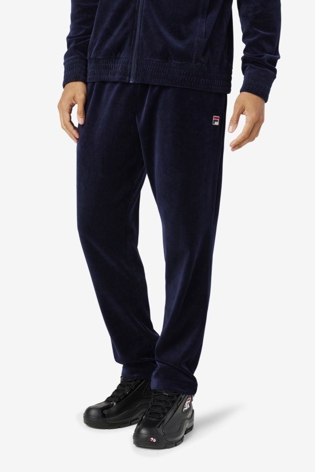 O-fit Velurové Kalhoty Fila Navy/gardenia/červená