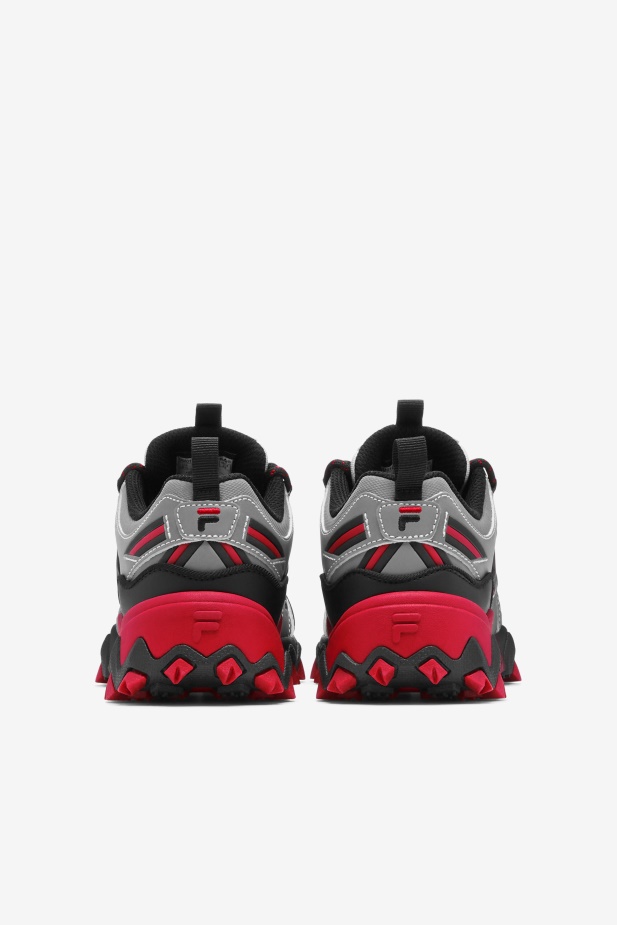 Fila Little Kids\' Oakmont Tr Metalická Stříbrná/černá/červená