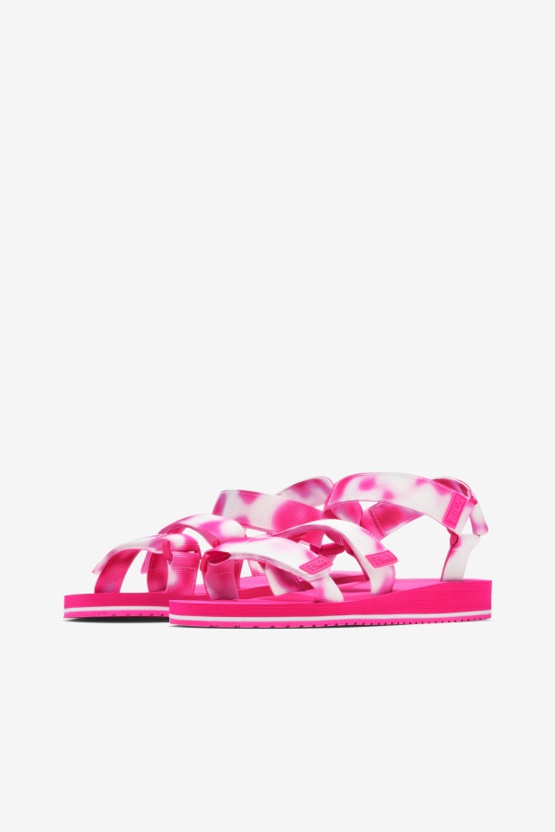 Multi/růžová Glo/bílá Fila Dámská Drifter Ts Barva Na Kravatu