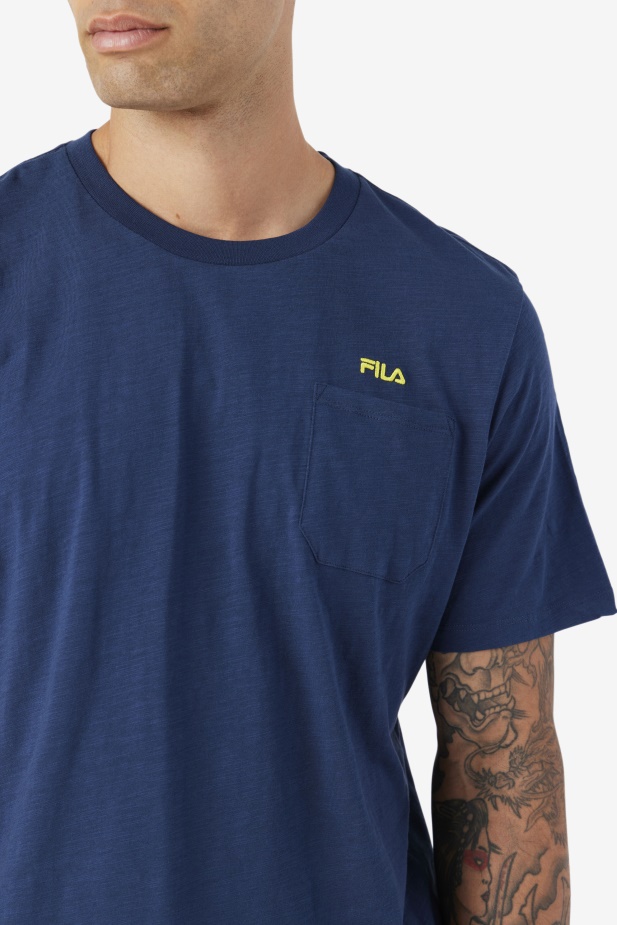 Námořnická/žlutá Dilki Crew Fila