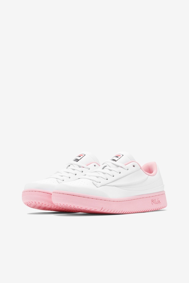 Bílá/coral Blush/black Dámské Originál Tenis Lux X Barneys Fila