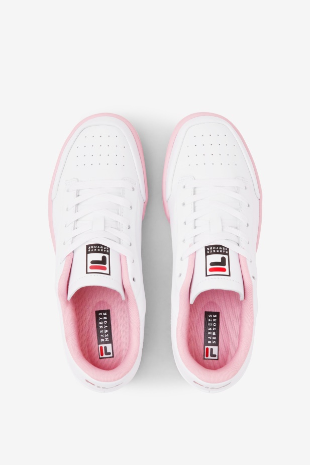 Bílá/coral Blush/black Dámské Originál Tenis Lux X Barneys Fila