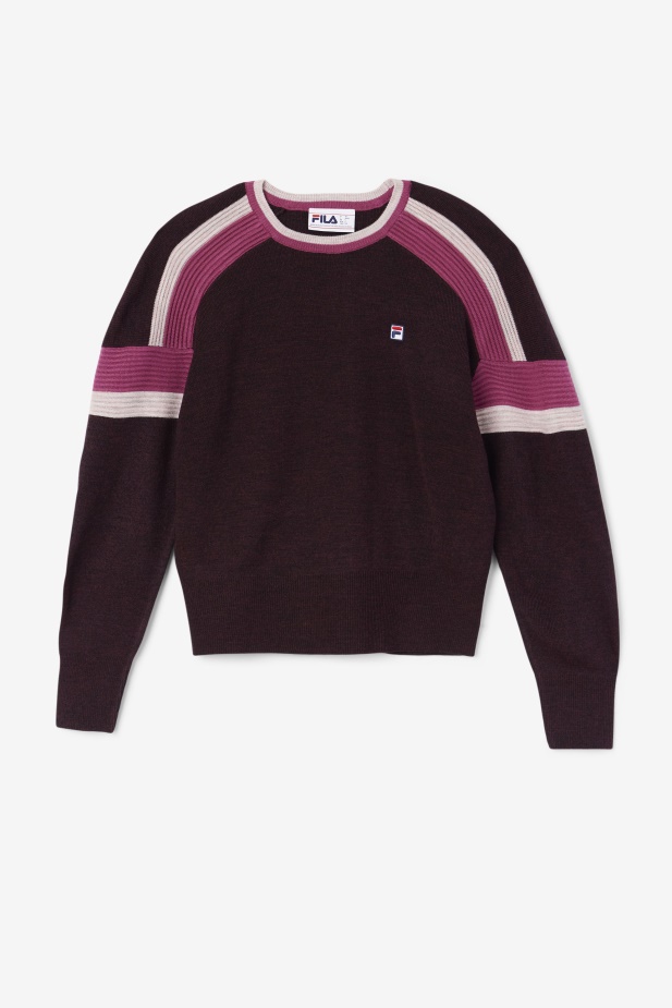 Fila Frankie Knit Crew Hroznové Víno/rouge/potpourri