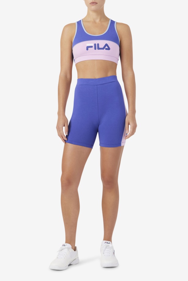 Modrá/orchidej/modrá/bílá Davina Bike Short Fila