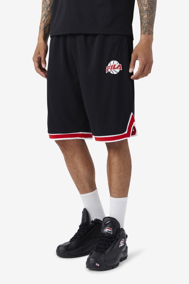 Fila Black/red/white Basketball Ovi Short