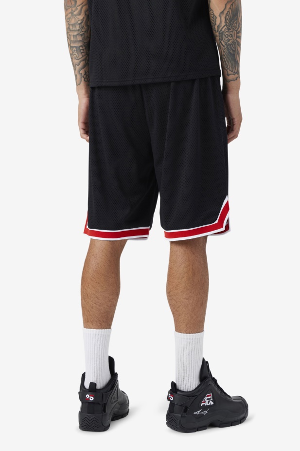 Fila Black/red/white Basketball Ovi Short