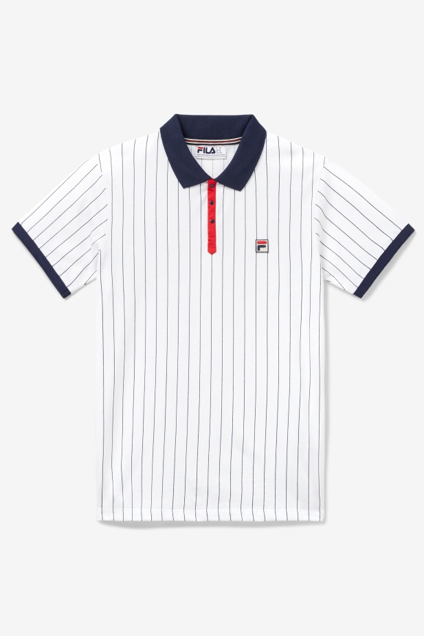 Bb1 Polo Bílá/námořnická/červená Fila