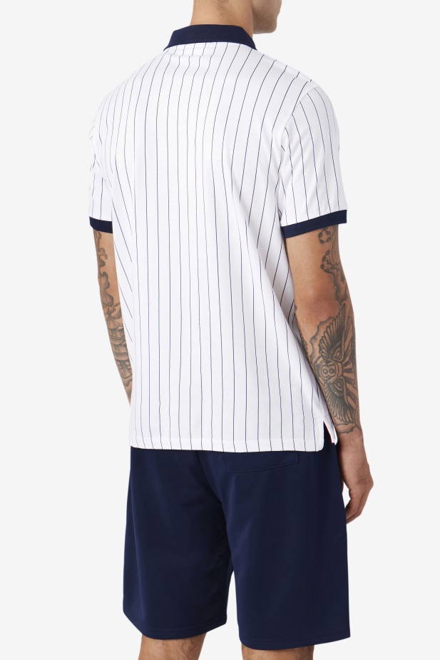 Bb1 Polo Bílá/námořnická/červená Fila