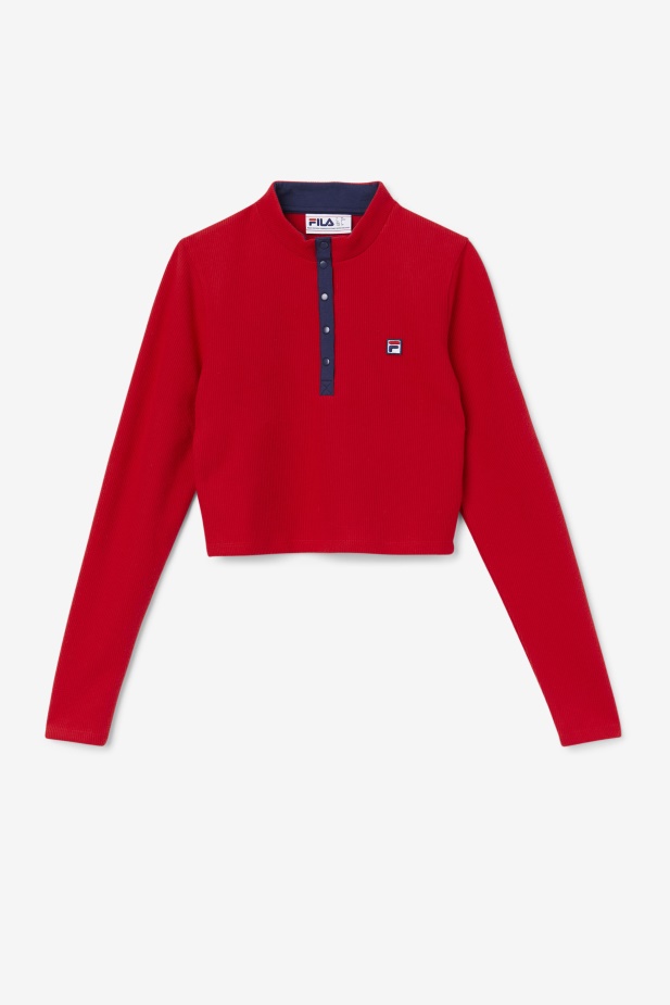 Fila červený Josie Top Na Zip