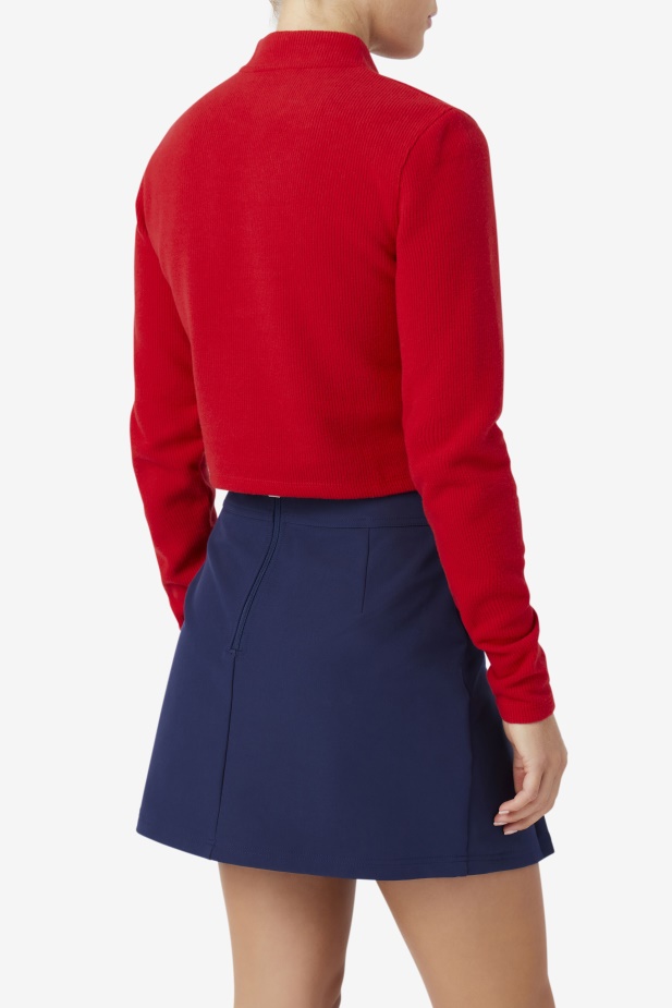 Fila červený Josie Top Na Zip