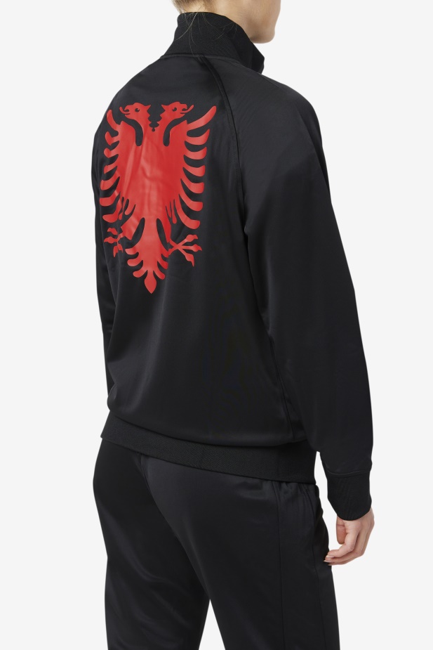 Tepláková Bunda Fila Albania černo/červená