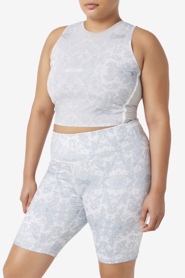 Fila Uplift Athletic Crop Top Highrise/bílá