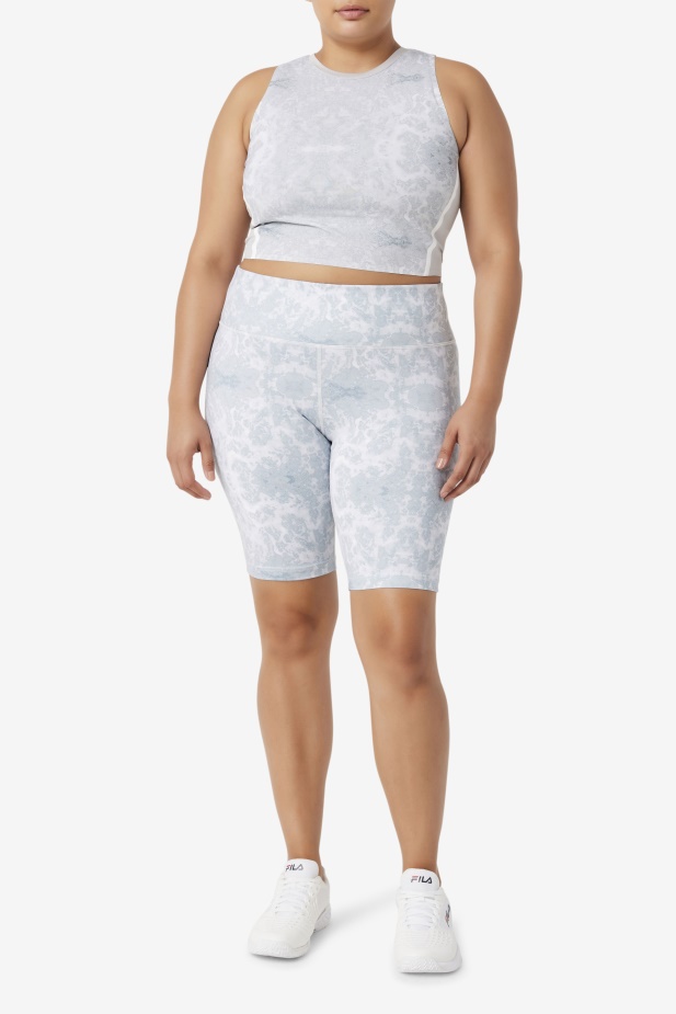 Fila Uplift Athletic Crop Top Highrise/bílá