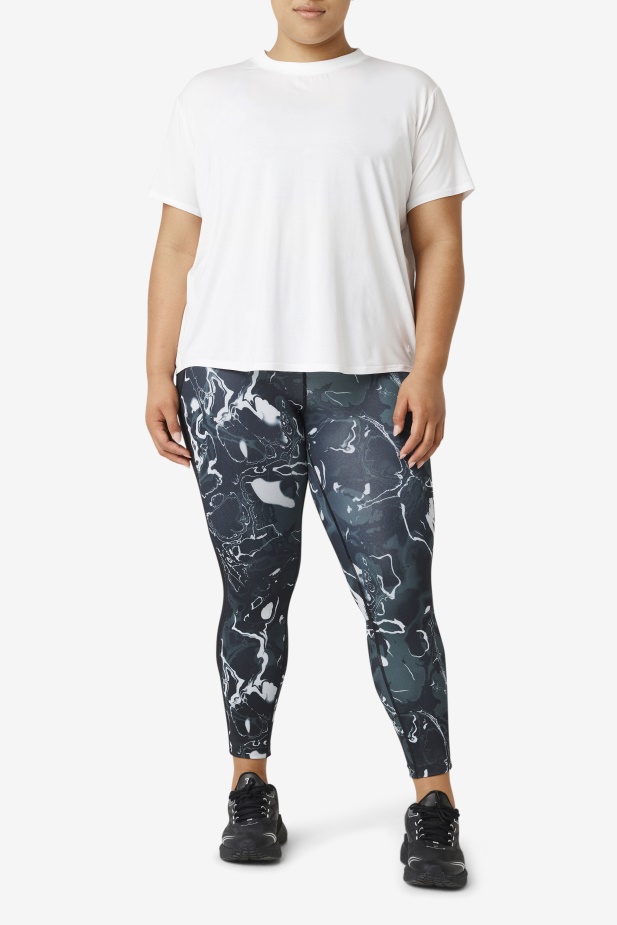Bílý Fi-lux Top Fila S Krátkým Rukávem