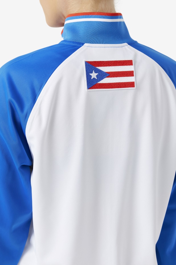 Fila Bílá/modrá/ohnivá červená Bunda Porto Rico