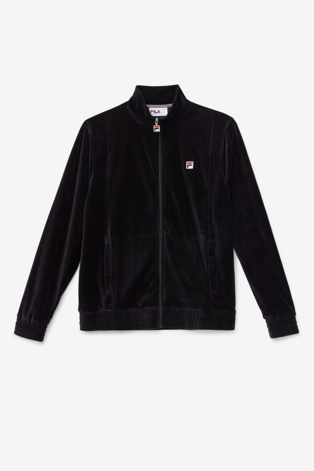 Fila černá O-fit Velurová Bunda