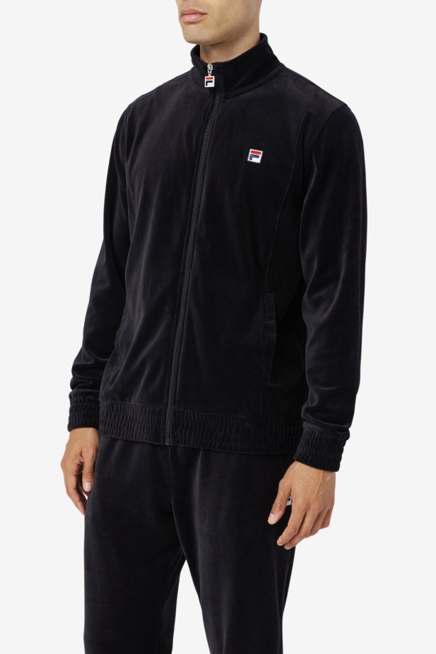 Fila černá O-fit Velurová Bunda