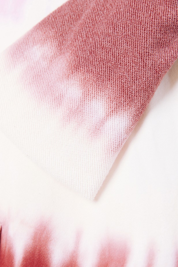 Mikina S Kapucí Fila Piruette/white/earth Red Aerolynn Ty Dye