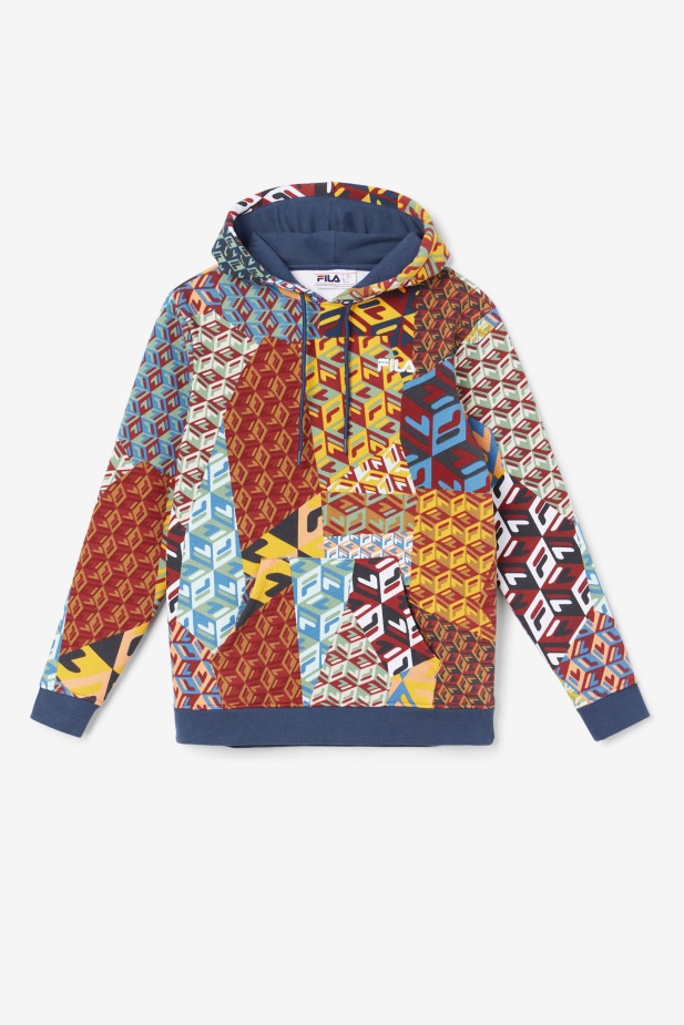 Mikina S Kapucí Fila Ocean/yellow/white Laylani