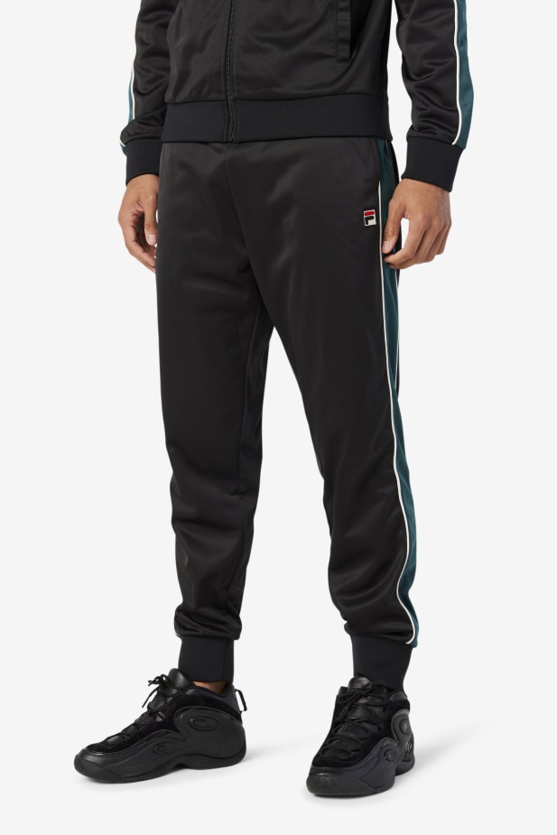 černá/červnová Chyba/bílá Elijah Track Pant Fila