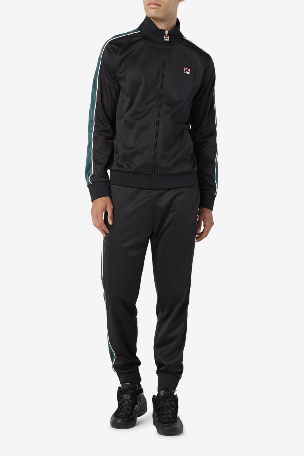 černá/červnová Chyba/bílá Elijah Track Pant Fila
