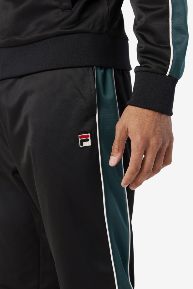 černá/červnová Chyba/bílá Elijah Track Pant Fila