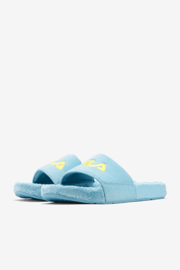 Petit Four/fialová/žlutá Froté Drifter Slide Fila