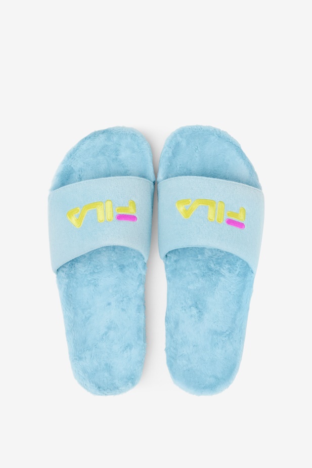 Petit Four/fialová/žlutá Froté Drifter Slide Fila