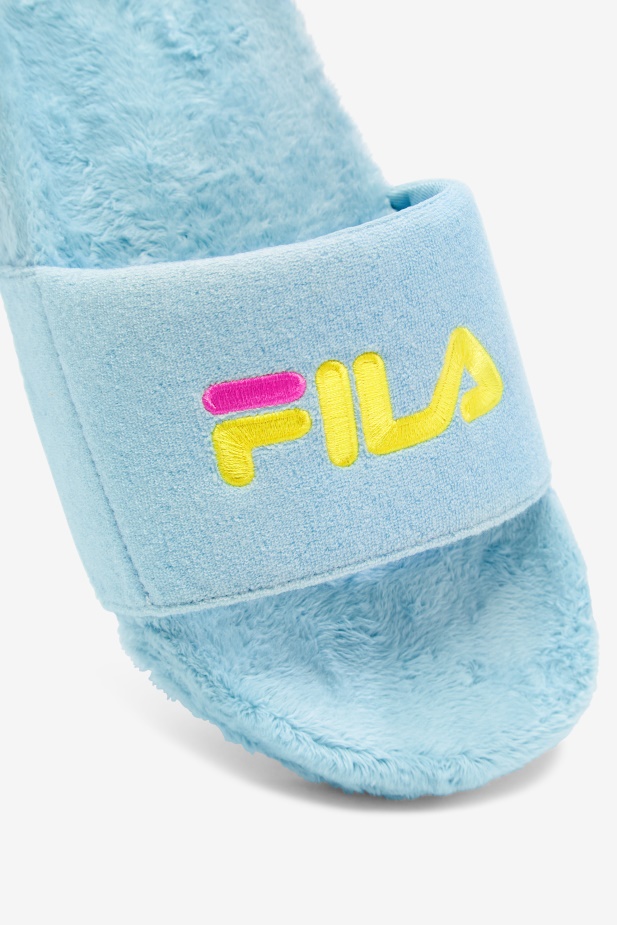 Petit Four/fialová/žlutá Froté Drifter Slide Fila