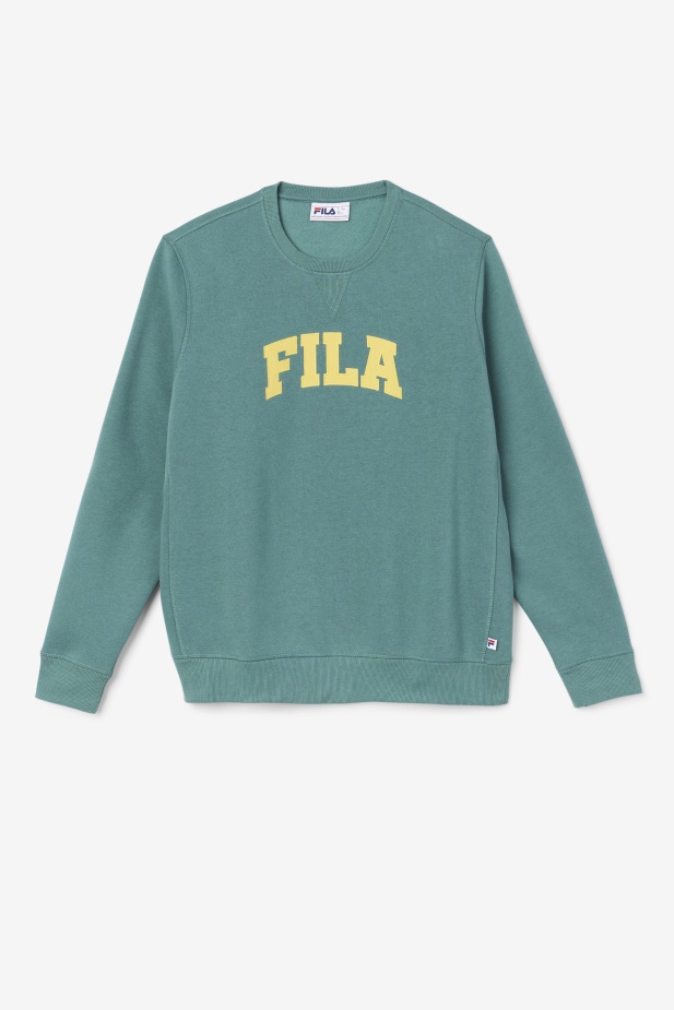 Mikina Fila Kory S Výstřihem Modrý Smrk/mimóza