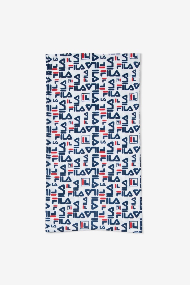 Fila Bílá Multi Opakující Se Logo Gaitor