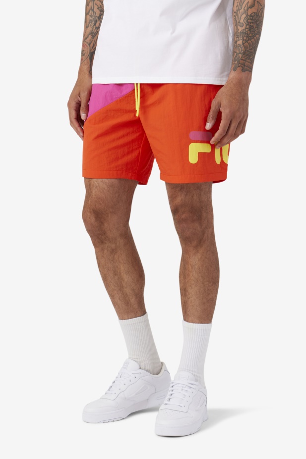 Ama Plavat Short Fialová/třešňové Rajče/žlutá Fila