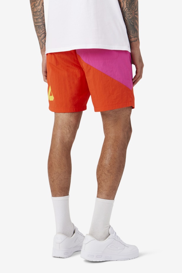 Ama Plavat Short Fialová/třešňové Rajče/žlutá Fila