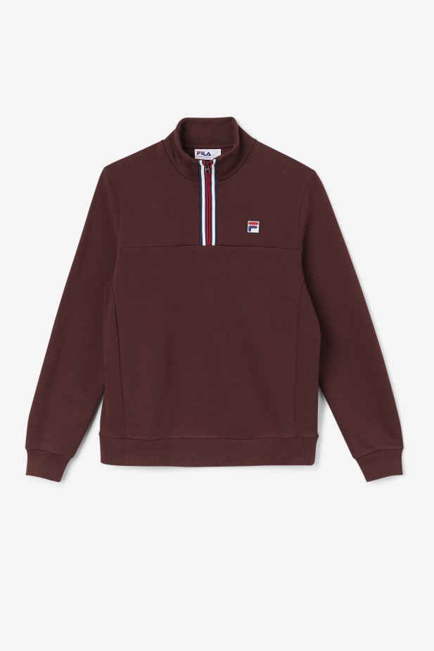 Hnědý Kámen Weston Poloviční Zip Fila