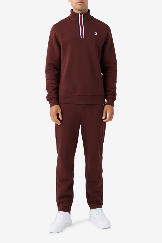 Hnědý Kámen Weston Poloviční Zip Fila