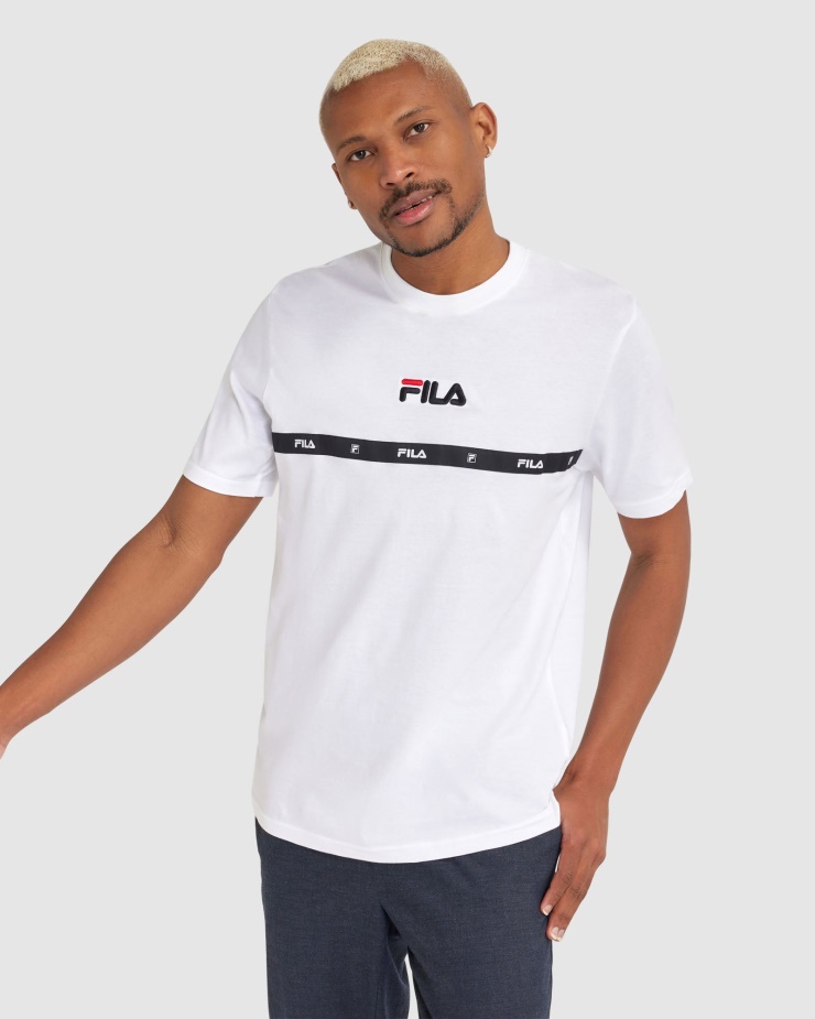 Bílé Pánské Triko Fila