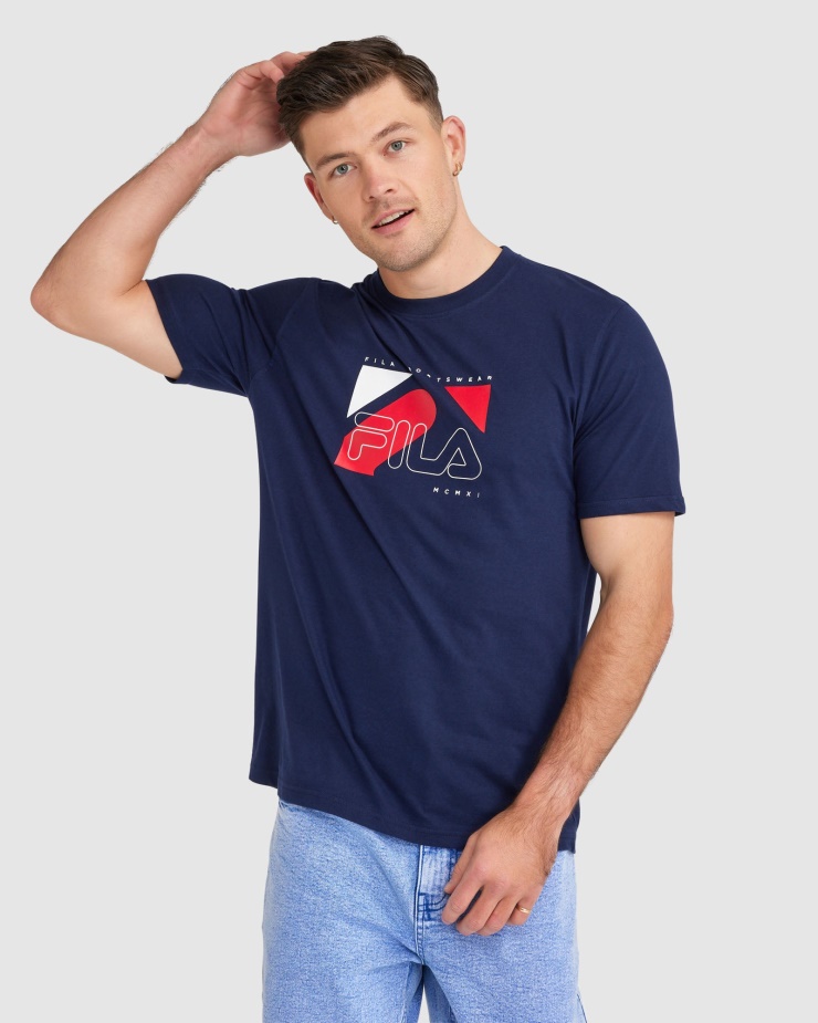 Pánské Tričko Navy Fila
