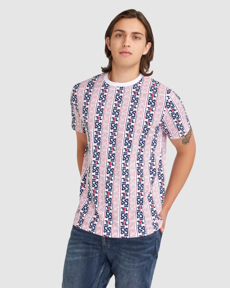 Bílé Pánské Triko Harrison Fila