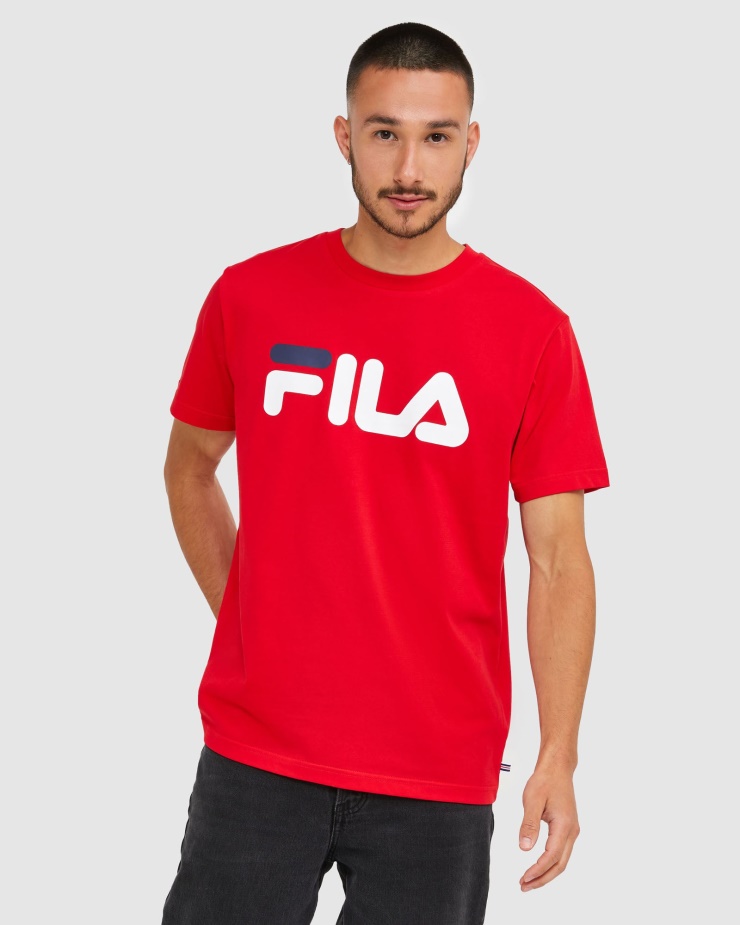 Klasické Unisex Tričko Fila červené