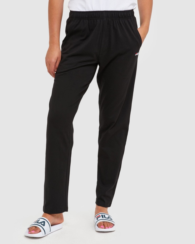 černé Klasické Unisex žerzejové Kalhoty Fila