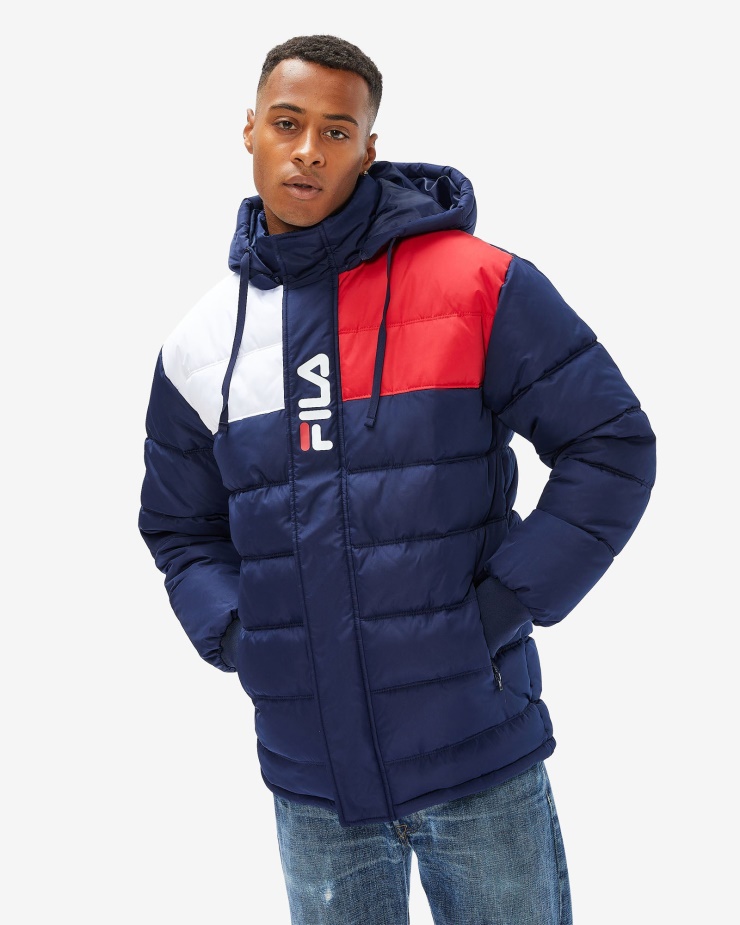 Fila New Navy Pánská Castilo Puff Bunda