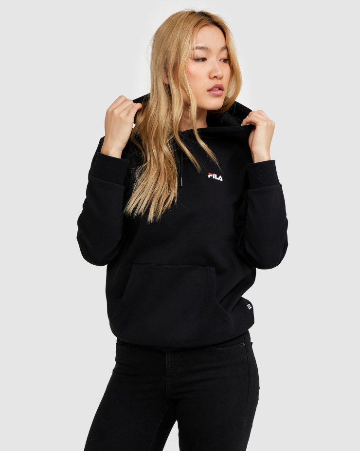 Klasická Unisex Kapuce 2 černá Fila