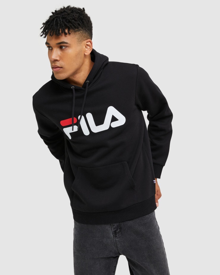 černá Klasická Unisex Kapuce Fila