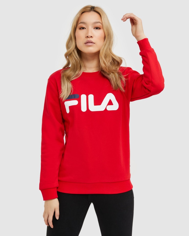 Fila Classic Unisex Crew červená