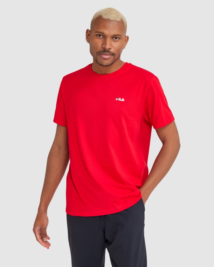 červené Unisex Tričko Fila Klasické 2