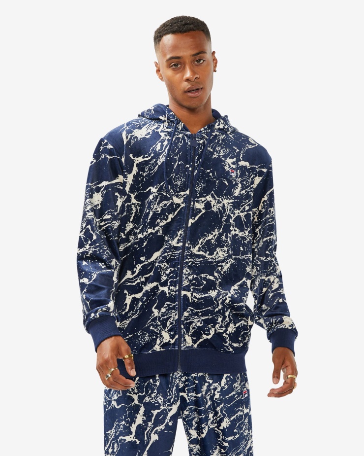 Námořnická Mramorová Unisex Bunda Fila