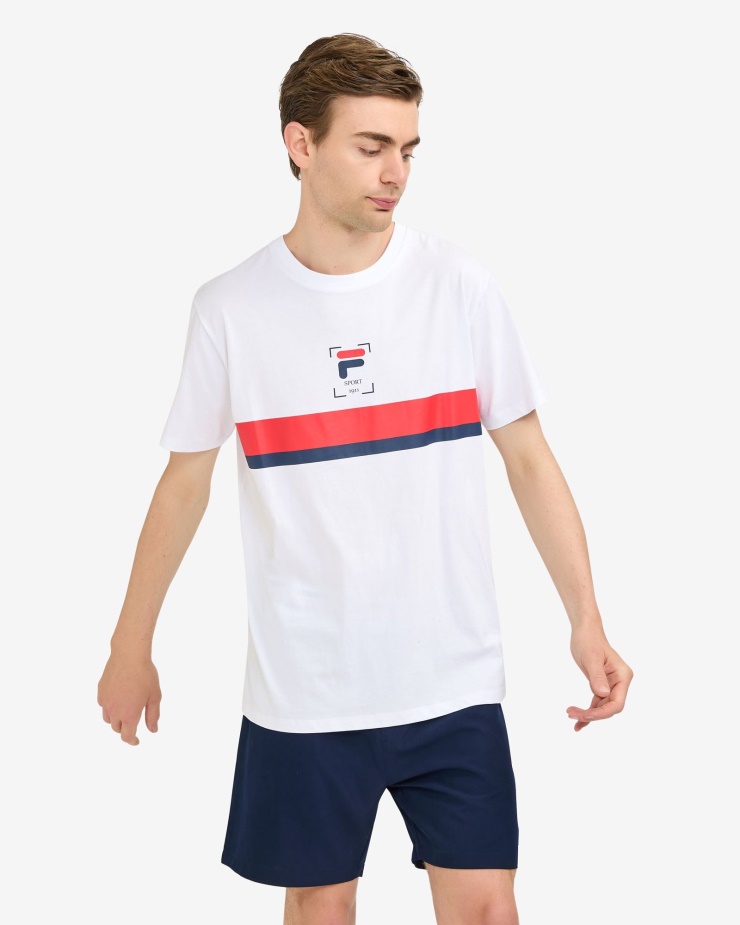 Tričko Roger Fila Bílé