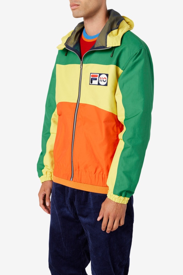 Fila Zelená/yell/oranžová Lyžařská Bunda