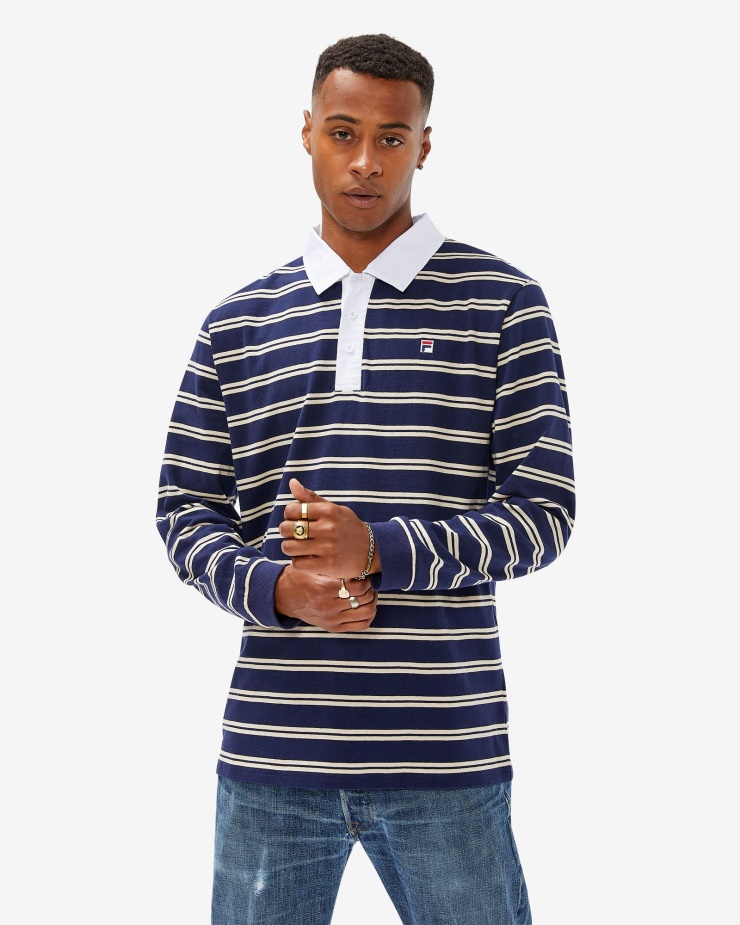Fila Nový Námořnický Pánský Odznak Rugby Polo