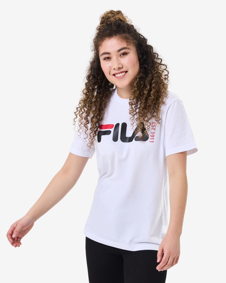 Fila Bílé Unisex Tričko Z Londýna